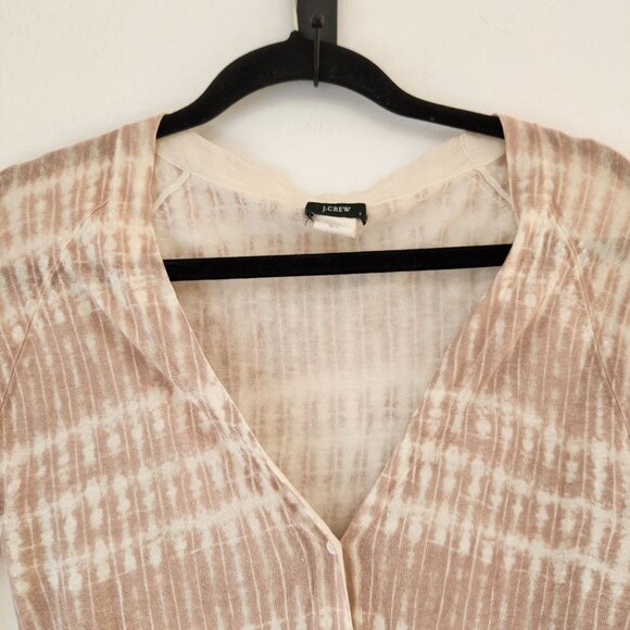 J. Crew Silk Linen Button Down Cardigan Sweater Lightweight Pink Women's S - Picture 3 of 6